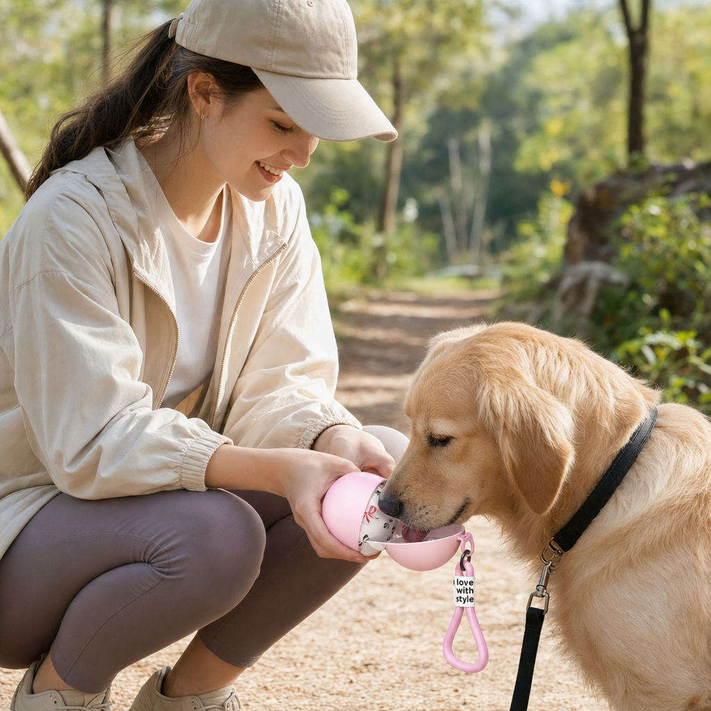 Collapsible Pet Travel Water Bottle - Leak-Proof