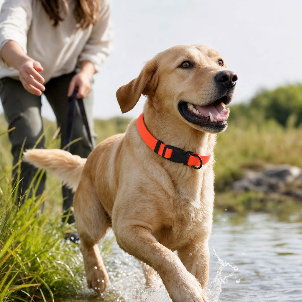 Waterproof PVC Dog Collar - Odor-Free & Adjustable