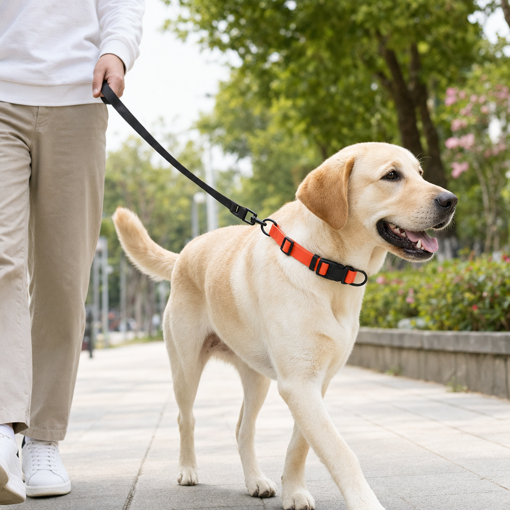 Waterproof PVC Dog Collar - Odor-Free & Adjustable