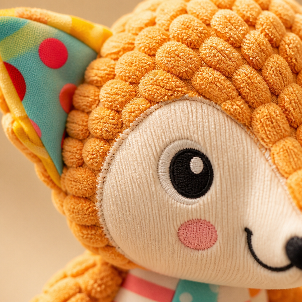 Crinkle & Squeak Animal Plush Toy - Multi-Sensory Fun