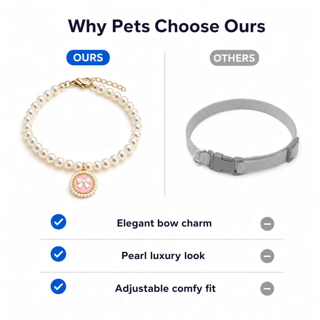 Luxury Cat Pearl Necklace - Audrey Style