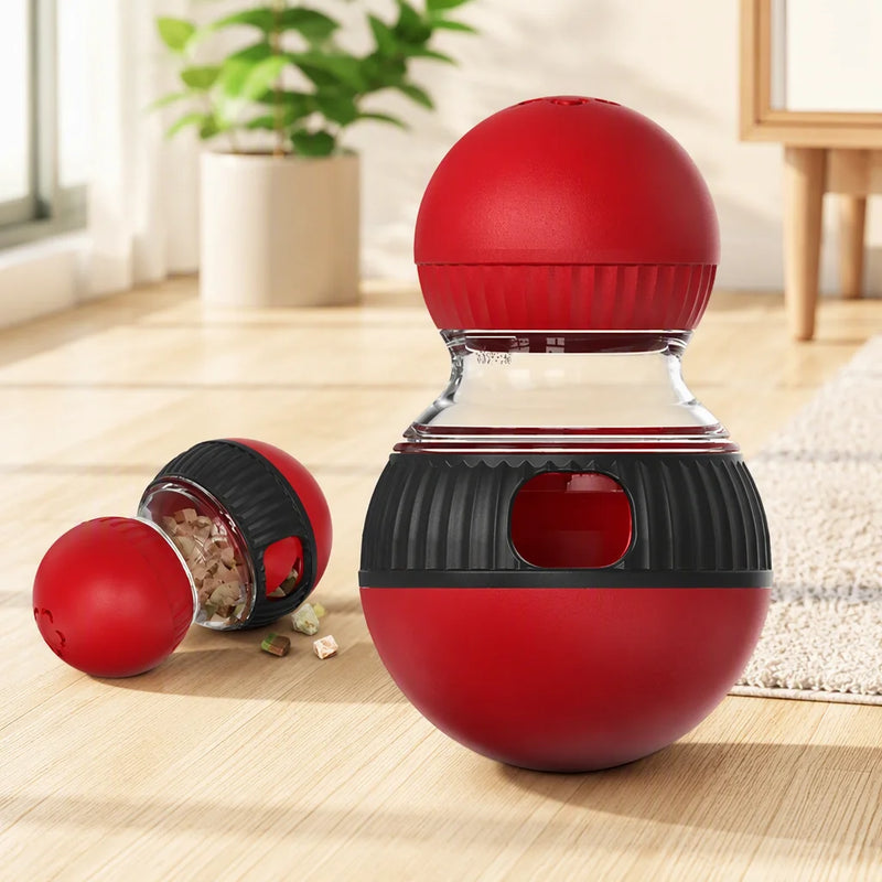 Rotating Treat-Dispensing Cat Toy Ball