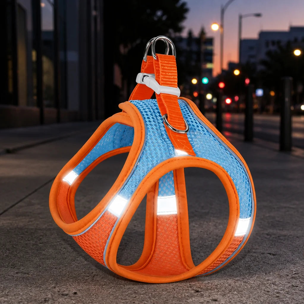 Reflective Vest Harness - Safety & Comfort for Pets