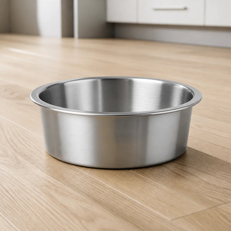 14cm Stainless Steel Pet Bowl - Drop-Proof & Hygienic
