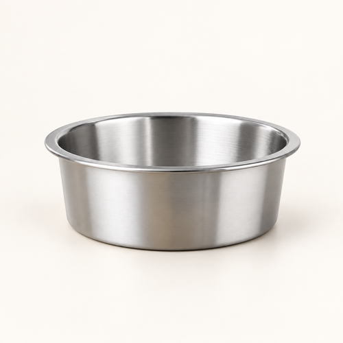 Empty bowl on ivory studio background